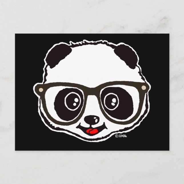 Cartão Postal Cute Panda (Frente)