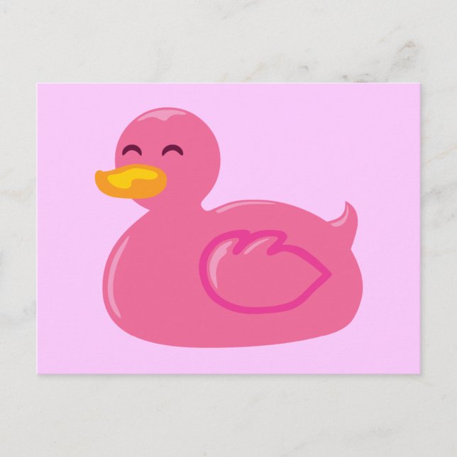Cartão Postal Cute Rubberducky (Frente)