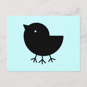 Cartão Postal Cute Yatagarasu (preto)