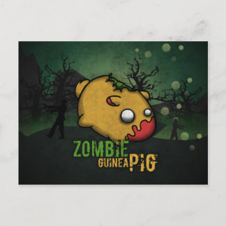 Cartão Postal Cute Zombie Guiné Pig