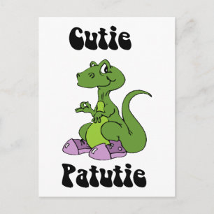Cartão Postal Cutie Patutie Dino