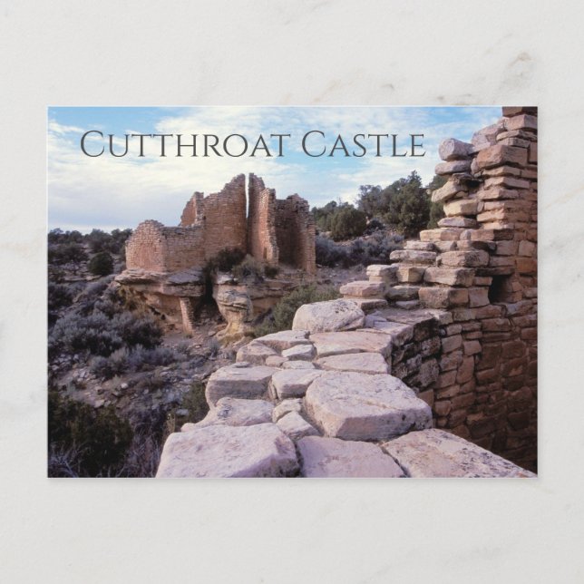 Cartão Postal Cutthroat Castlet, Hovenweep National Monument, UT (Frente)