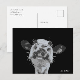Cartão Postal Cutucada no focinho, Animal
