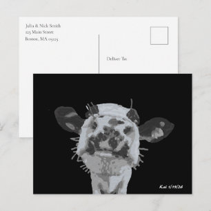 Cartão Postal Cutucada no focinho, Animal