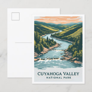 Cartão Postal Cuyahoga Valley National Park Ohio USA Viagem