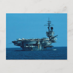 Cartão Postal CV-66 Desclassificação "USS America" em 1996, ster