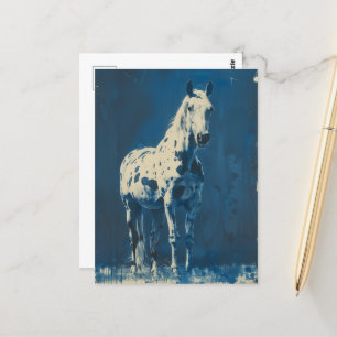 Cartão Postal Cyanotype Appaloosa