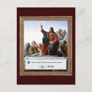 Cartão Postal Cyber Sermon Funny