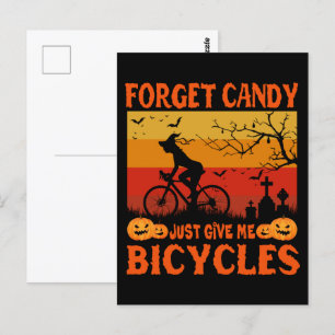 Cartão Postal Cycling Witch Brooms Are For Beginners Bicycle