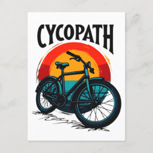 Cartão Postal Cycopath: Bike Energetica com Teto Gráfico do Sol