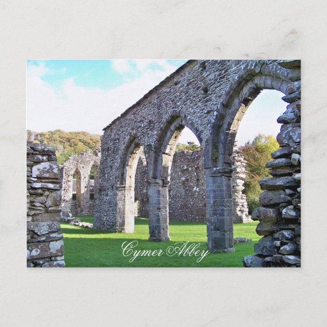 CARTÃO POSTAL CYMER ABBEY WALES (Frente)