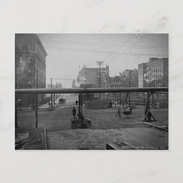 Cartão Postal Cypress Avenue e 138th Street Nova Iorque (Frente)