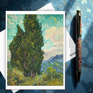 Cartão Postal Cyprestes, Vincent van Gogh