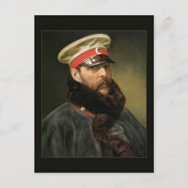 Cartão Postal czar russo Alexander II (Frente)