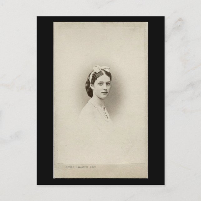 Cartão Postal czar - Tsarina Maria "Minni" Romanov Rússia #124 (Frente)