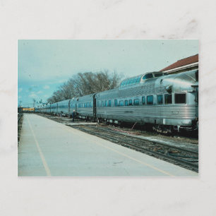 Cartão Postal D&RGW "California Zephyr" com a observação "Silver