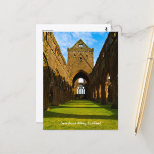 Cartão postal da Abadia de Sweetheart, Escócia