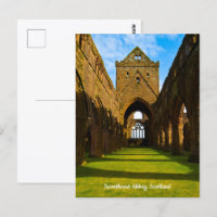 Cartão postal da Abadia de Sweetheart, Escócia