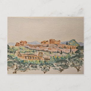Cartão Postal da Acrópole de Atenas