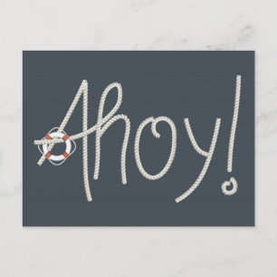 Cartão postal da Ahoy Rope Náutica e do Lifesave