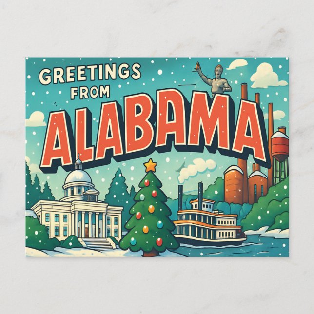 Cartão postal da ALABAMA (Frente)