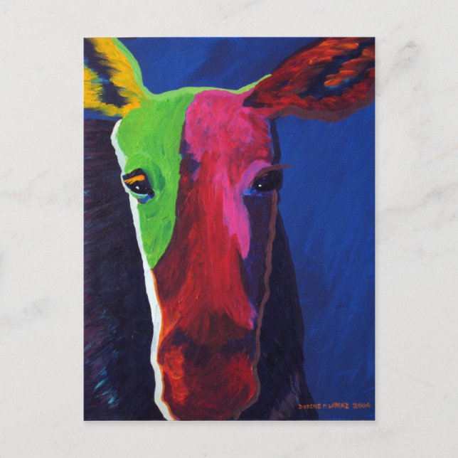 cartão postal da alce (Frente)