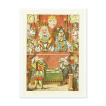 Cartão postal da Alice no País das Maravilhas