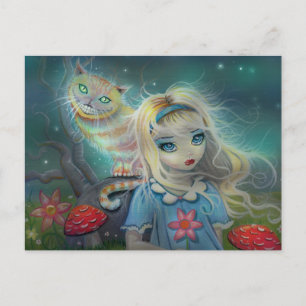 Cartão Postal da Alice no País das Maravilhas