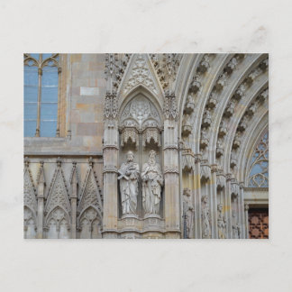 Cartão postal da Arquitetura Catedral de Barcelona