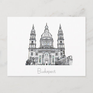 Cartão postal da Arquitetura da Cidade de Budapest