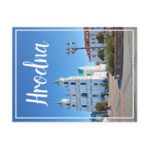 Cartão postal da Arquitetura de Belarus Hrodna Gro