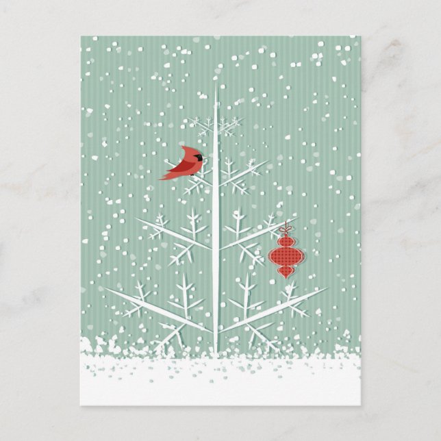 Cartão postal da árvore branca (Frente)