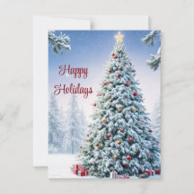 Cartão postal da árvore natalícia