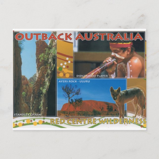 Cartão postal da Austrália de Outback | Australian (Frente)