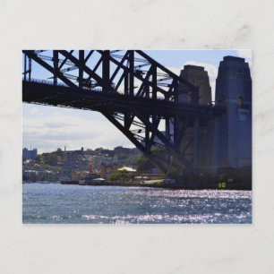 Cartão postal da Austrália na ponte Sydney Harbo