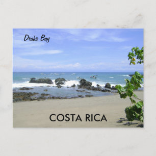 Cartão postal da baía de Drake, Península de Osa, 