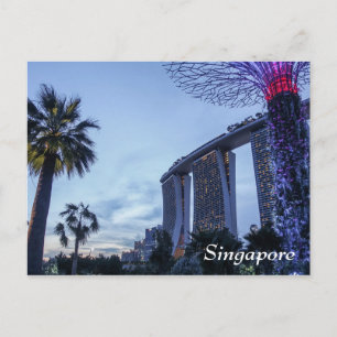 Cartão postal da Baía de Singapura