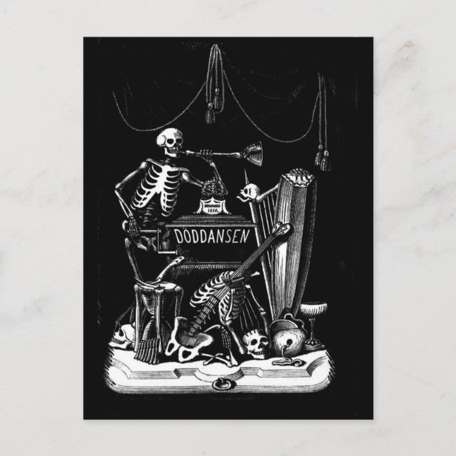cartão postal da banda esquelética (Frente)