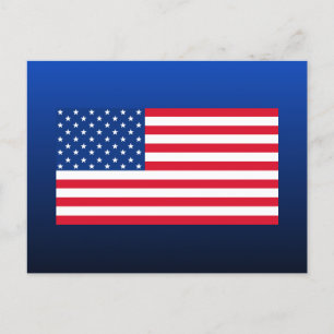 Cartão postal da bandeira americana