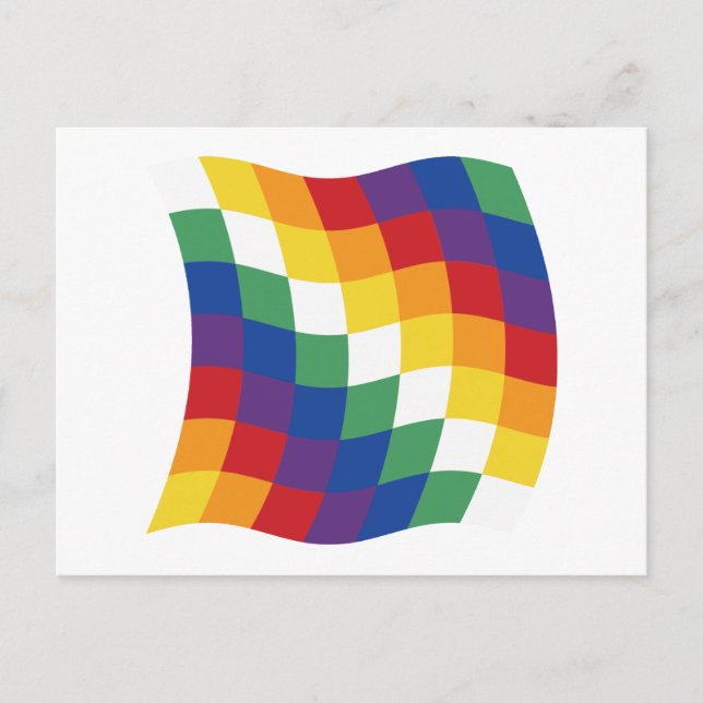 Cartão Postal da Bandeira Aymara (Frente)