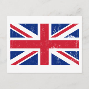 Cartão postal da bandeira britânica da Union Jack