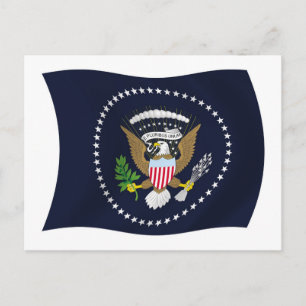 Cartão Postal da Bandeira com o Selo Presidencial