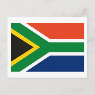 Cartão postal da bandeira da África do Sul