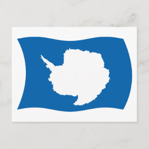 Cartão Postal da Bandeira da Antártida