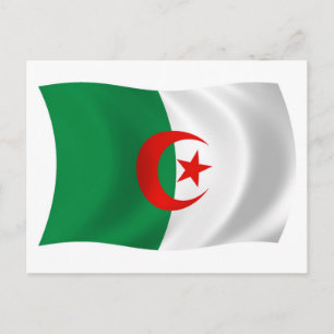 Cartão Postal da Bandeira da Argélia