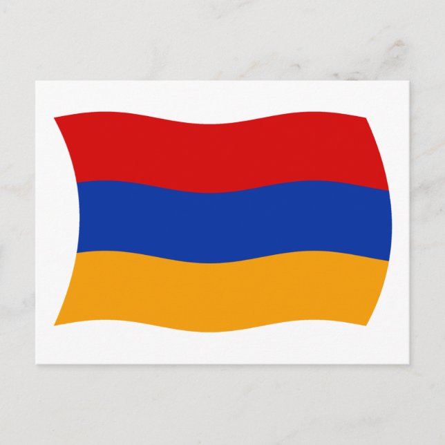 Cartão Postal da Bandeira da Armênia (Frente)