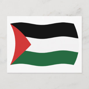 Cartão Postal da Bandeira da Autoridade Palestina