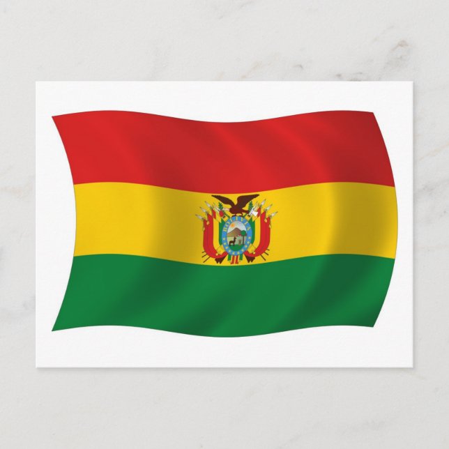 Cartão Postal da Bandeira da Bolívia (Frente)