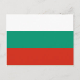 Cartão postal da bandeira da Bulgária