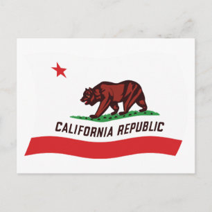 Cartão Postal da Bandeira da Califórnia